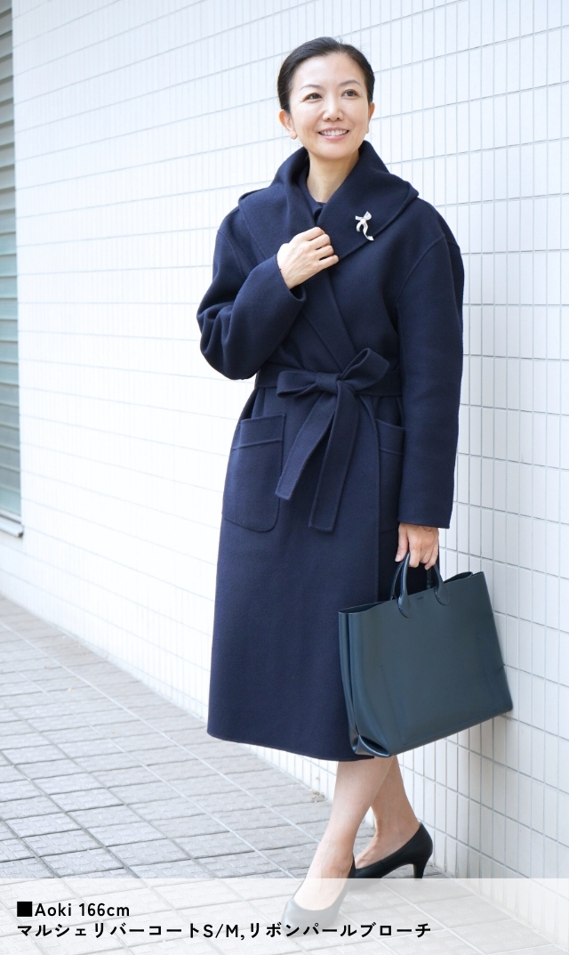 LOUNGEDRESS】ミドルリバーコート ネイビー